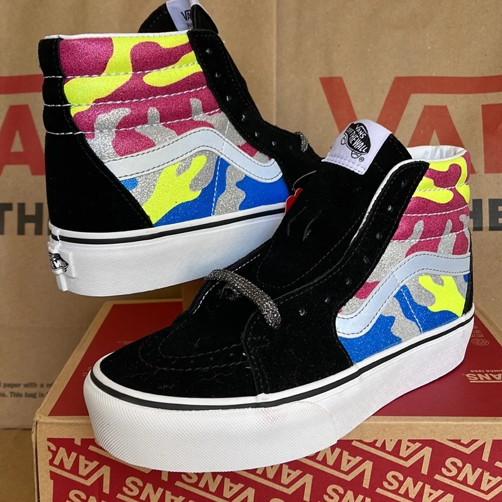 Vans Sk8-Hi Platform 2 After Dark Camo/True White WMNS